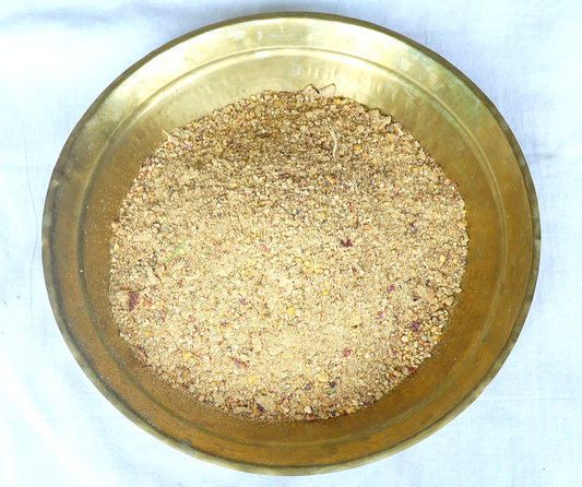 దంచిన కంది కారం పొడి | Stone Mortar Lentil Powder or Pulses Spice Powder